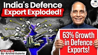How India Achieved 63% Growth in Defence Exports? | The Big Strategy Explained | StudyIQ IAS