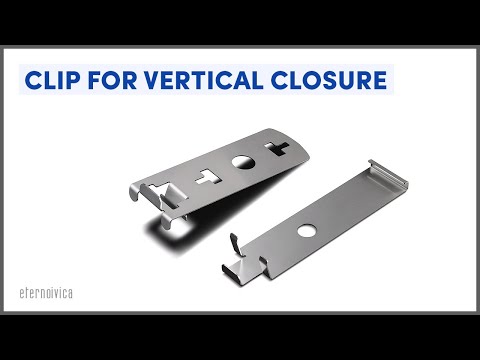 Upper-lower clip for vertical closure installation | Pedestal