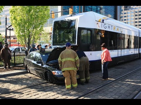 YouTube video about: When sharing the road with a light rail vehicle?