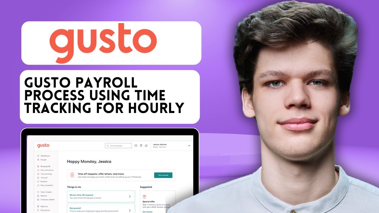 Gusto Payroll Process Using Time Tracking for Hourly Employees | Best Payroll Software for Business