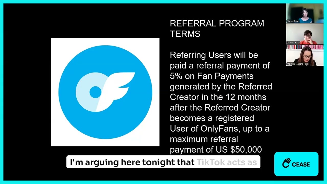 Melinda Tankard Reist on TikTok's refer-a-friend program for OnlyFans