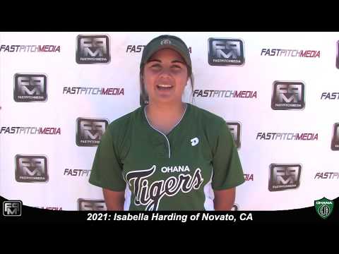 2021 Isabella Harding First Base and Third Base Softball Skills Video - Ohana Tigers