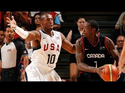 Canada vs USA 2008 Olympics Men's Basketball Exhibition Friendly Match FULL GAME English