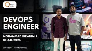 Congratulations Mohammad Ibrahim R, for getting placed as a devops engineer