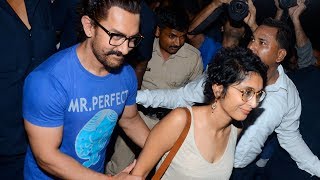 Aamir Khan Protects Wife Kiran Rao Amid Huge Crowd At Karan Johar’s Bash!
