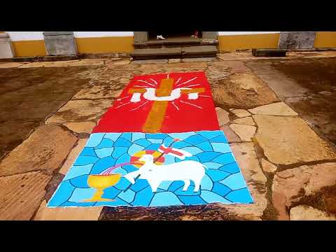 procissão do Domingo de Páscoa ,igreja Nossa Senhora Penha de França, em (Bichinho)Prados MG