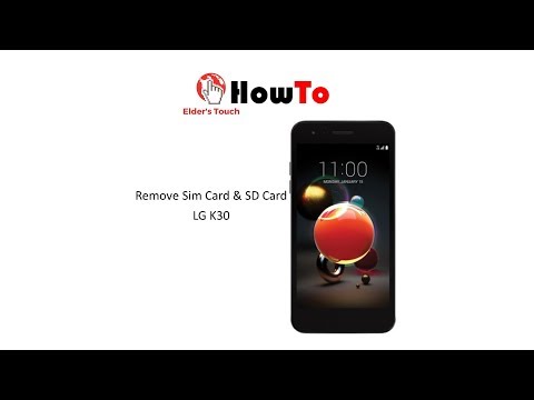 #HowTo - Remove SIM/SD Card - LG K30
