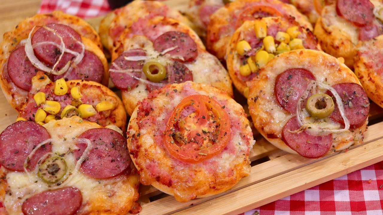 FAÇA E VENDA MINI PIZZA CASEIRA | MASSA QUE NÃO ENCOLHE FOFINHA E SABOROSA!