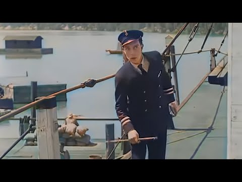 Silent, Action | Steamboat Bill, Jr. (1928) Buster Keaton | Colorized Movie | Subtitles