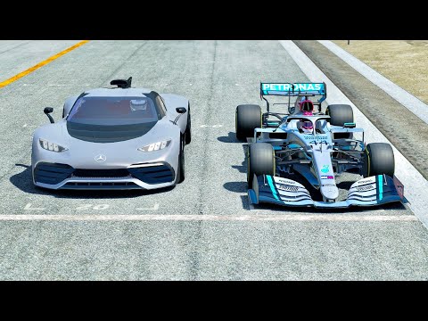 Mercedes-AMG Project One vs Mercedes F1 2020 - Top Gear Track