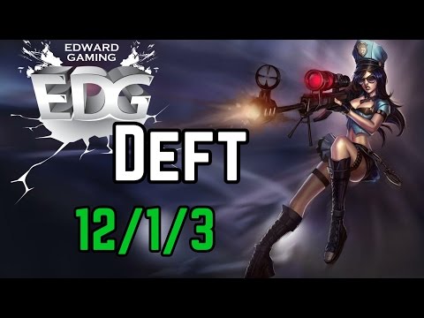 [6.11] EDG Deft as Caitlyn ADC vs. Draven (12/1/3)