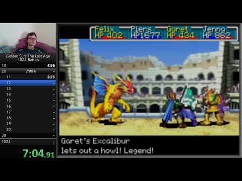 Golden Sun: The Lost Age - 1024 Battles in 8:57:56 [Speedrun]