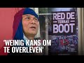 Protest bij café P96 tegen sluiten van terrasboot
