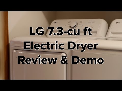 LG 7.3-cu ft Electric Dryer ENERGY STAR Review & How To Use