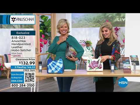 Anuschka Handpainted Leather Hobo Satchel