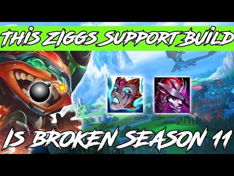 How To Carry With Ziggs Support Season 11 New Items! Forbidden Supports Ziggs Guide Lolfit