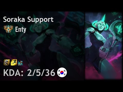 Soraka Support vs Nami - Enty - KR Challenger Patch 7.6