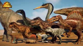 ALL 122 DINOSAURS SIZE COMPARISON WITH HUMAN - JURASSIC WORLD EVOLUTION 2