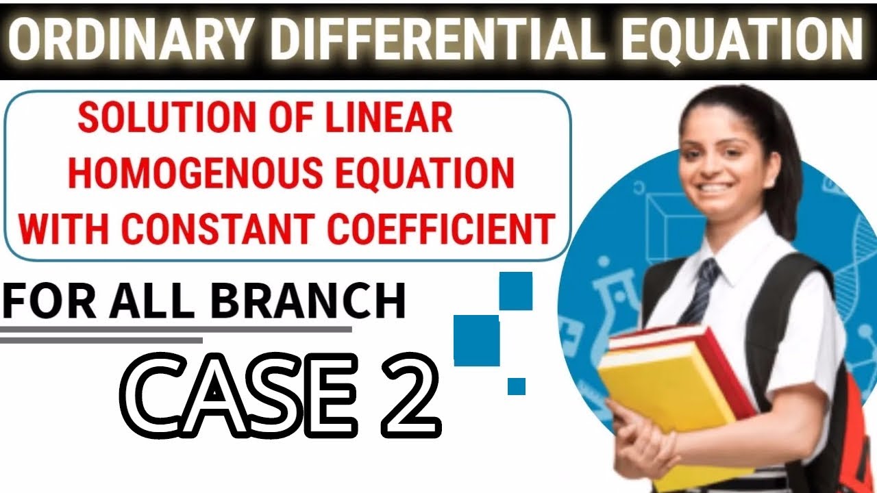 Case 2) Repeated roots | Solution of Homogeneous D.E #differentialequation