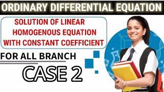 Case 2) Repeated roots | Solution of Homogeneous D.E #differentialequation