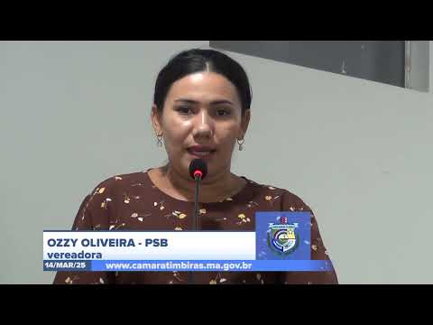  SESSÃO DIA 14/04/2025 – PRONUNCIAMENTO DA VEREADORA OZZY OLIVEIRA