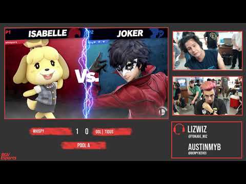 Whispy (Diddy Kong / Isabelle) vs GOL | Tidus (Joker) - Pools - Plot Armor