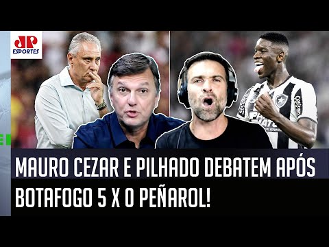 "EU DISCORDO DE VOCÊ!" Mauro Cezar e Pilhado DEBATEM 5 a 0 do Botafogo no Peñarol e Flamengo de Tite