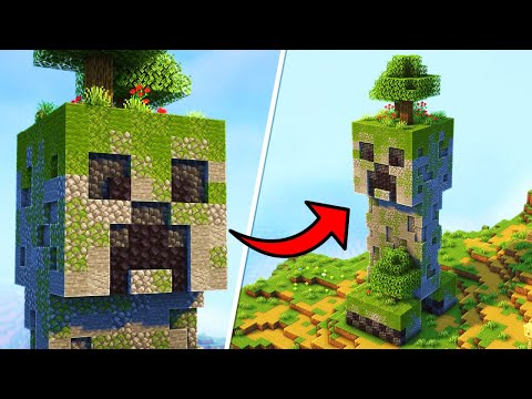 Minecraft Creeper Statue bauen 1.21 Tutorial - Creeper Statue bauen in Minecraft 1.21