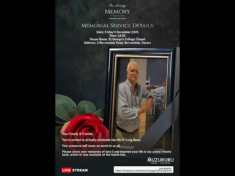 Celebrating the life of Craig Bone