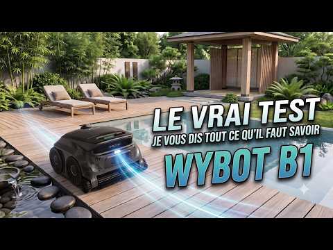  324€ TEST & REVUE du WYBOT B1 Robot nettoyeur de Piscine SANS fil polyvalent au tarif accessible