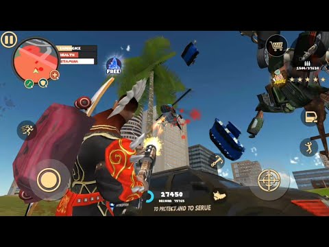 MORGUE 😁 Helicopter & Robot Car | Aerostat #35 rope hero vice town (by Naxeex) Android GTA Gameplay