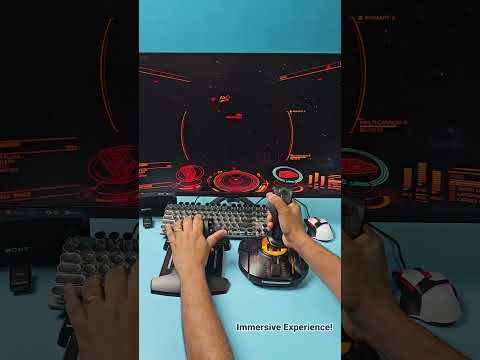 Gameplay: Space Simulation Game Elite Dangerous with  T.16000m Hotas - Full Video Linked