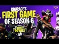 COURAGE REACTS TO SEASON 6 TRAILER, BATTLE PASS, AND MORE! FIRST WIN! (Fortnite: Battle Royale)