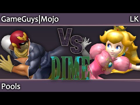 DIME13 Melee - Mojo (Falcon, Dr Mario) vs LK (Peach) - Pools