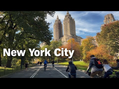 4K | Central Park | Autumn Bike Ride