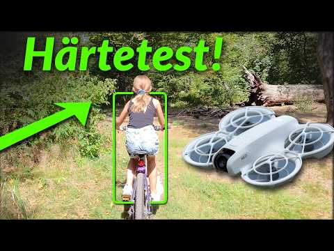 DJI Neo: Endurance test with mountain bike in the forest - FollowMe / Follow - Crash? [Practical ...