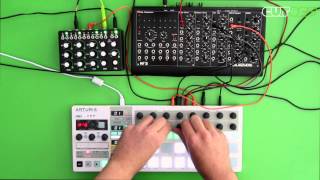Video thumbnail for Arturia Beatstep Pro + MFB Schlagzwerg + Roland Reon Driftbox R by Cutoff Pro Audio