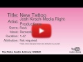 New Tattoo Josh Kirsch Media Right Productions Rock Romantic YouTube Audio Library BGM