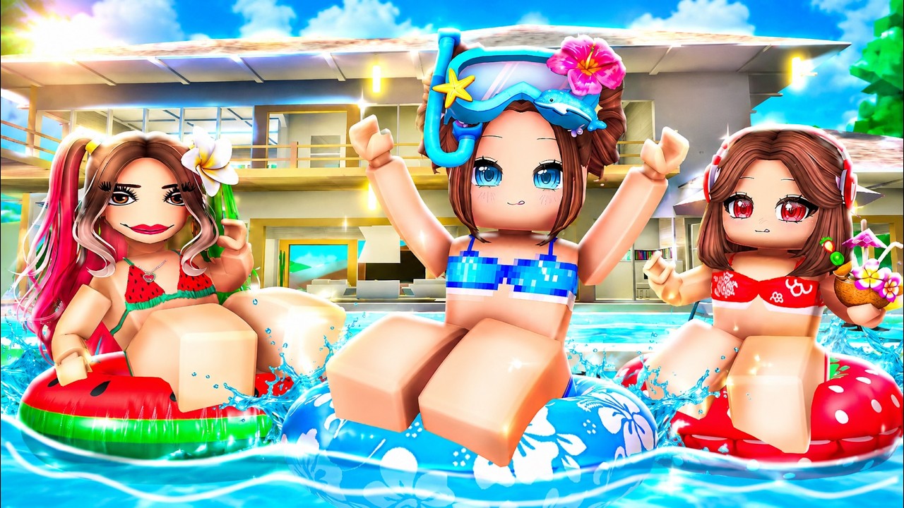 I Invited IBella and Riley To A POOL PARTY..(Brookhaven)
