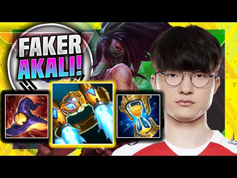 WHEN FAKER PLAYS AKALI MID! - T1 Faker Plays Akali Mid vs Vayne! | Season 11
