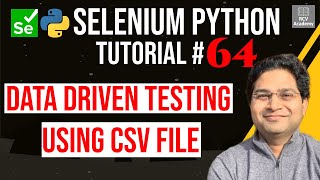 Selenium Python Tutorial #64 - Data Driven Testing using CSV File