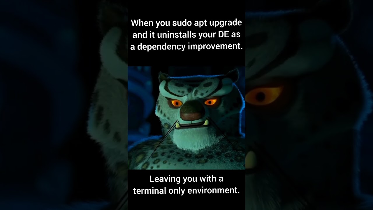 One mistake you never expected #memes #distrotube #linux #linuxos