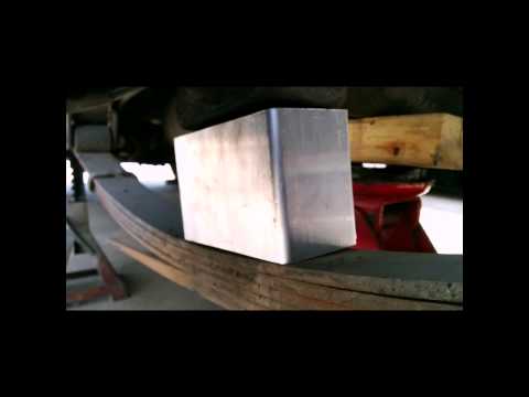 Lowering my Datsun truck using lowering blocks