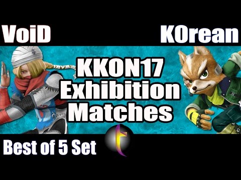 KKON17 Exhibition Matches: SSB Wii U - Bo5 Set - VoiD vs K0rean