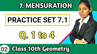 Class 10 geometry chapter 7 mensuration practice set 7.1 question 1 to 4 mathematics lecture 2