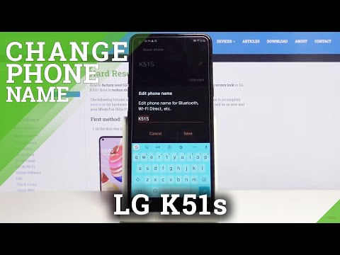 How to Rename LG K51s – Change Device Name