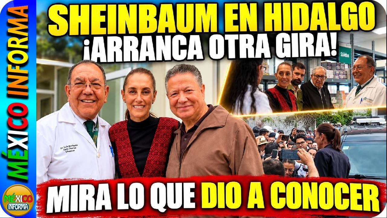 SHEINBAUM COMIENZA OTRA GIRA POR HIDALGO. ASÍ LA RECIBIERON EN ESTE HOSPITAL. MIRA LO QUE MOSTRÓ.