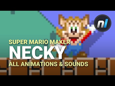 Super Mario Maker Necky | All Animations & Sounds