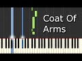 [Sabaton - Coat Of Arms] Piano Tutorial 