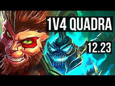 WUKONG vs HECARIM (JNG) | 1v4 Quadra, 6 solo kills, 12/3/7 | EUW Master | 12.23